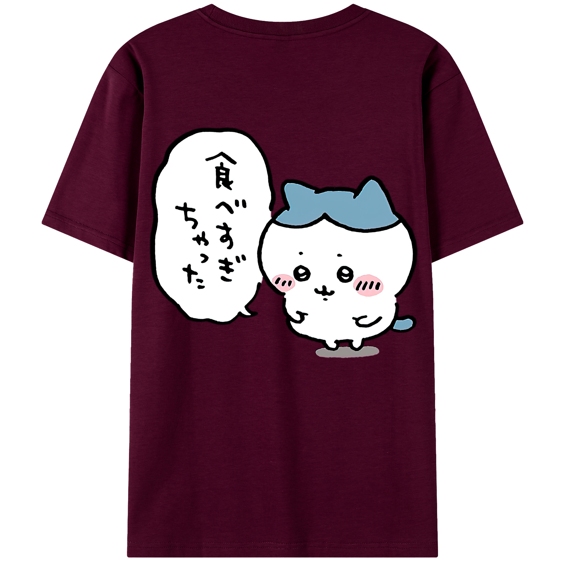 （画像用） ちいかわ ハチワレ Chii-kawa hachiware レディース半袖Tシャツ(バックプリント)